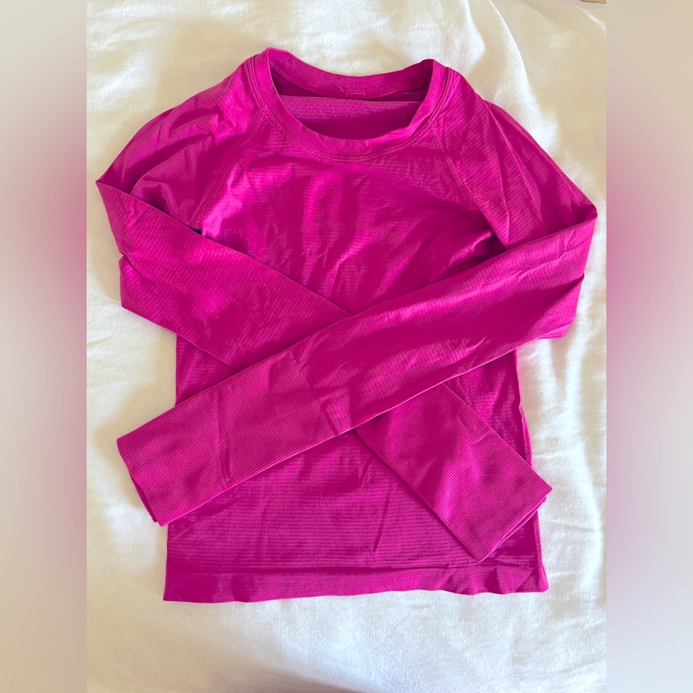 Sonic pink lululemon long sleeve